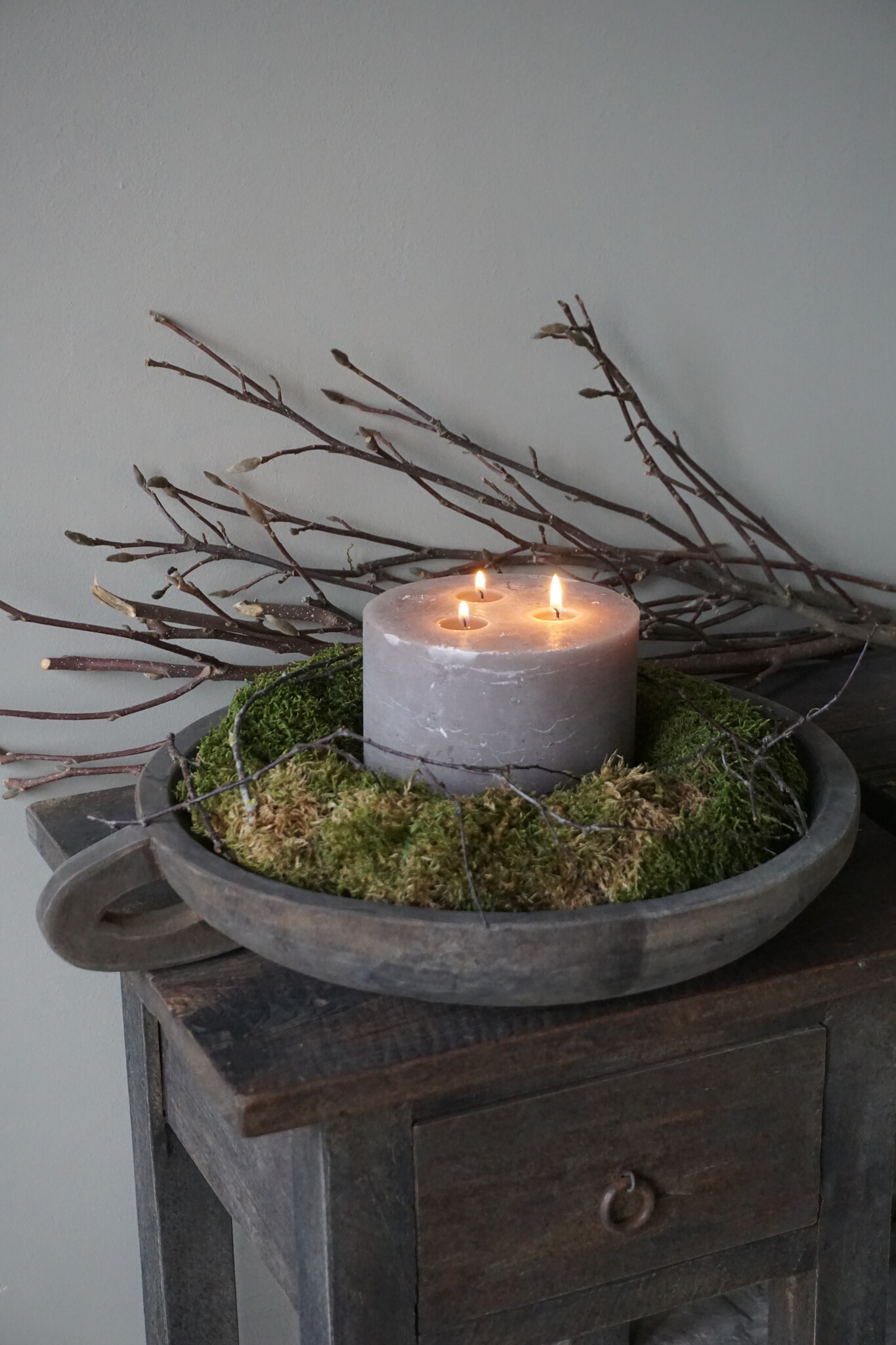 Rene Houtman Plateau Met Handgreep | Antique Grey