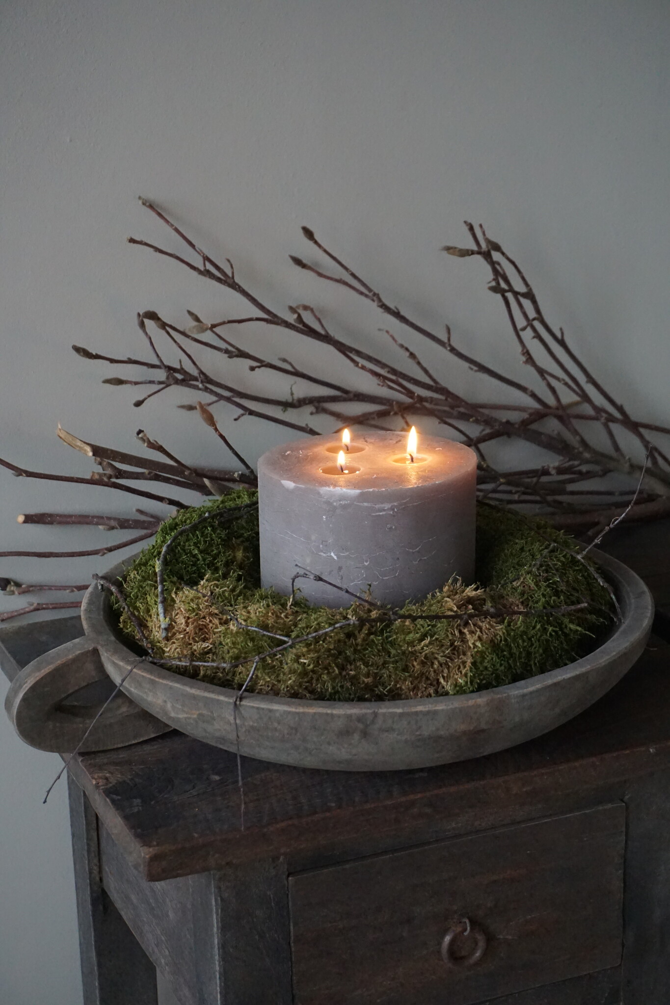 Rene Houtman Plateau Met Handgreep | Antique Grey