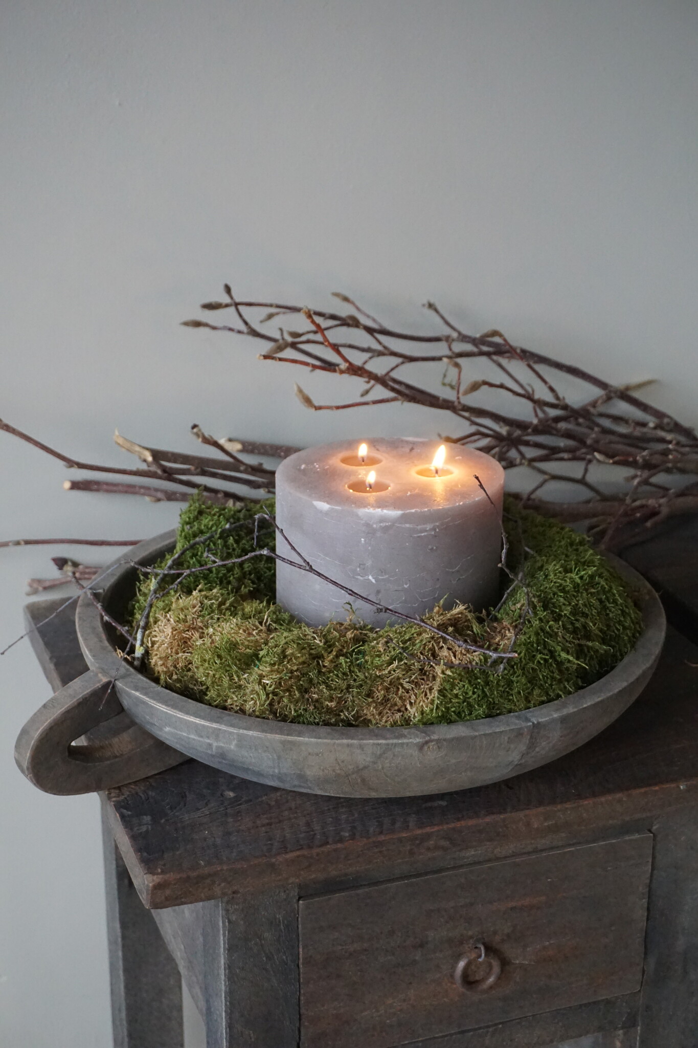 Rene Houtman Plateau Met Handgreep | Antique Grey