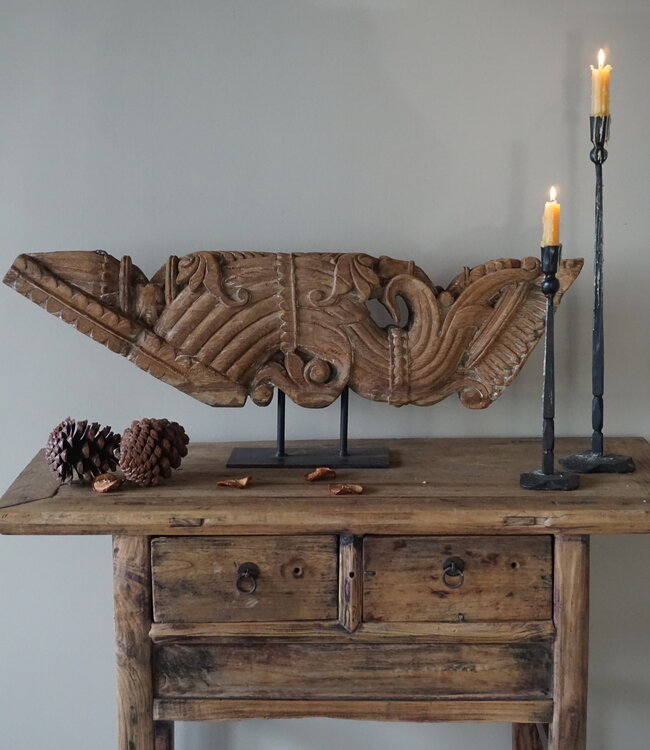 Rene Houtman Ornament | Ijzeren Voet | H35 x B89 x D13 cm