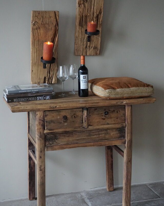 Rene Houtman Antieke Wandtafel | H85 x B102 x D47 cm