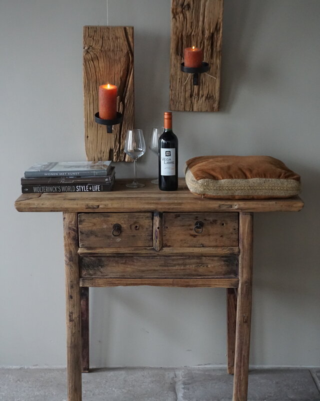 Rene Houtman Antieke Wandtafel | H85 x B102 x D47 cm