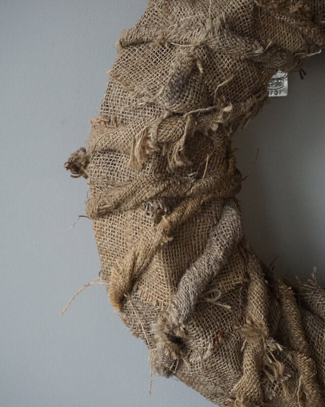 Rene Houtman Krans | Linnen Naturel | H15 x D53 cm