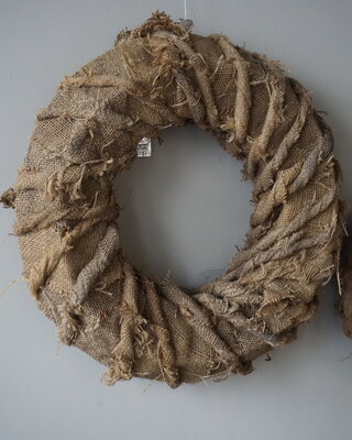 Rene Houtman Krans | Linnen Naturel | H15 x D53 cm