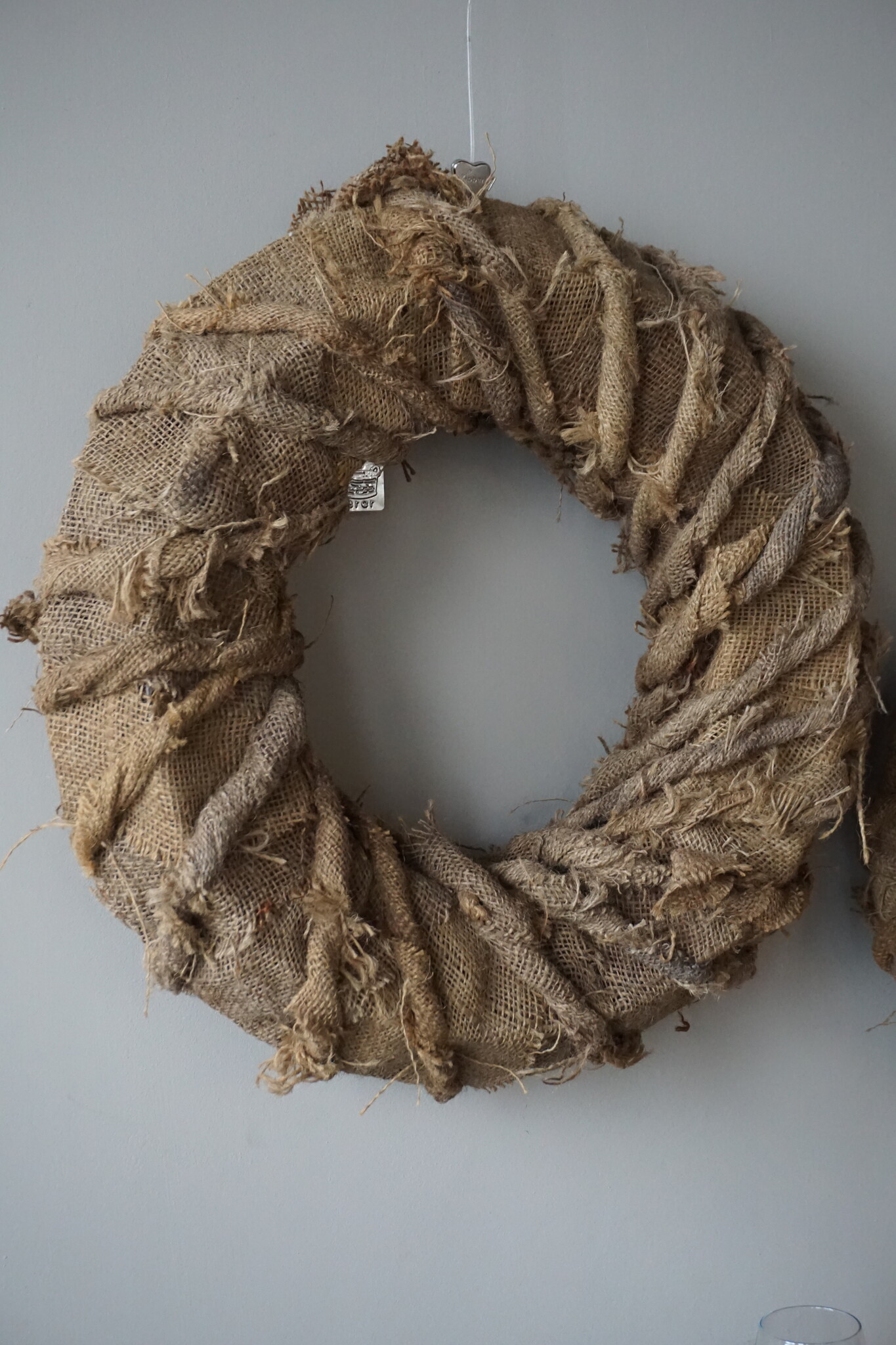 Rene Houtman Krans | Linnen Naturel | H15 x D53 cm
