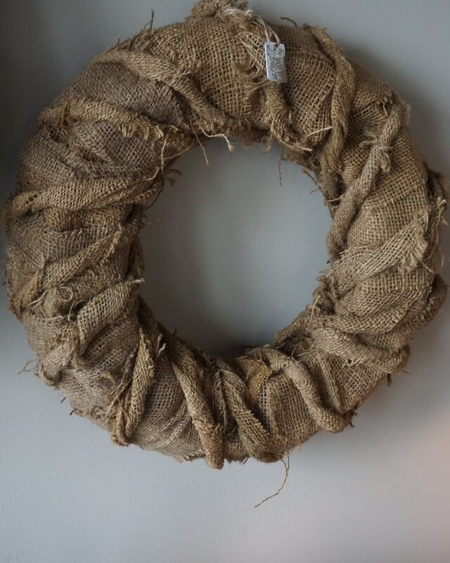 Rene Houtman Krans | Linnen Naturel | H12 x D41 cm