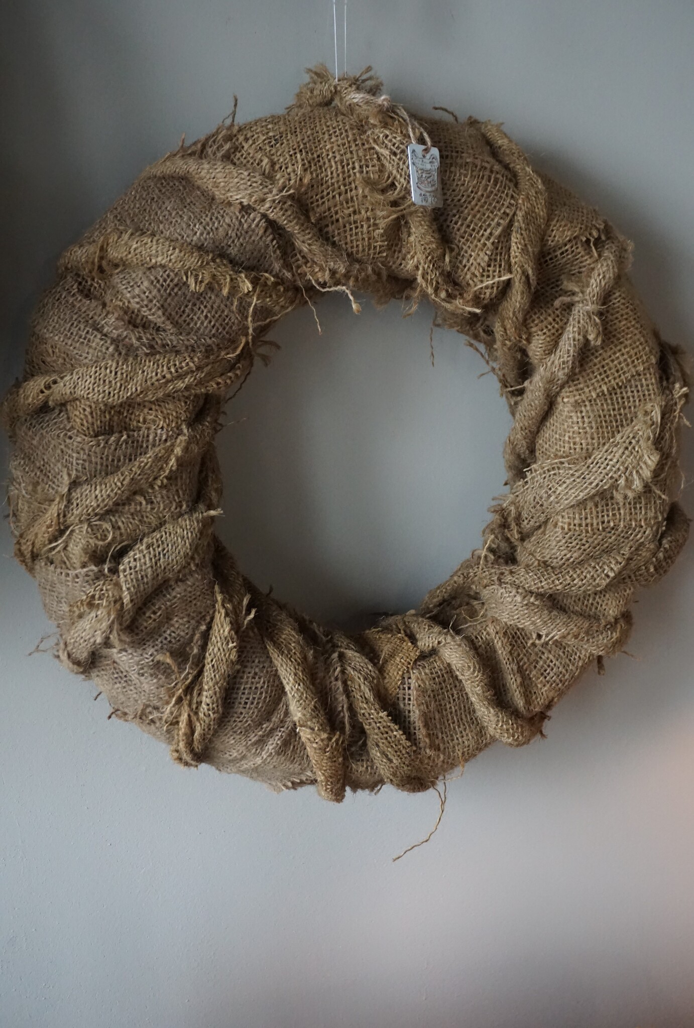 Rene Houtman Krans | Linnen Naturel | H12 x D41 cm