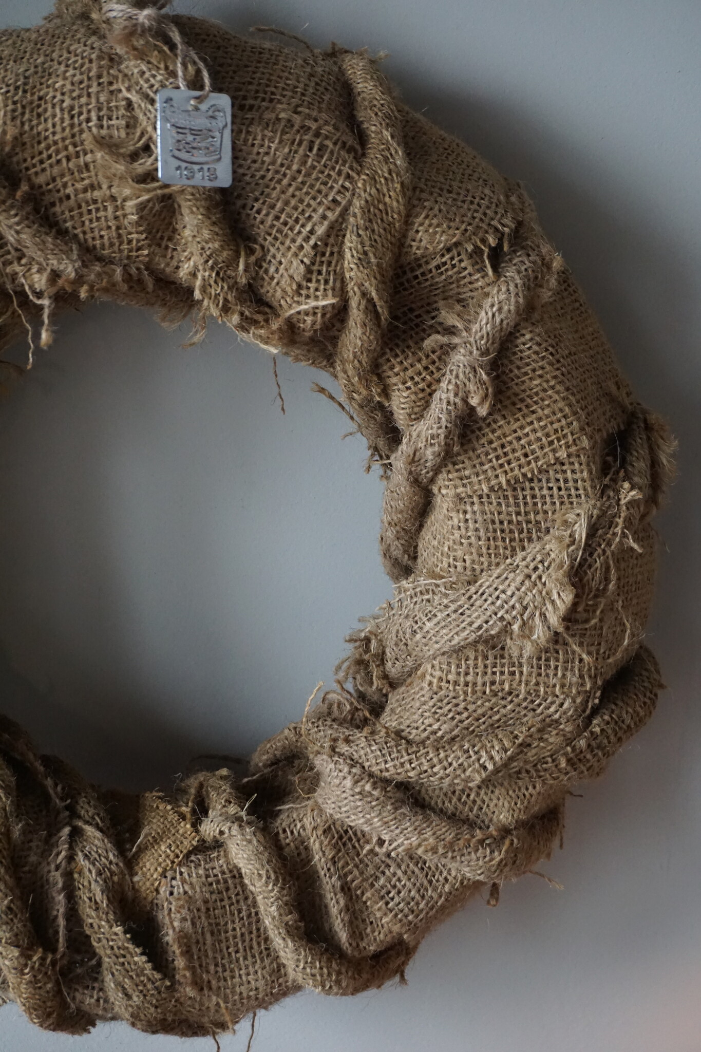 Rene Houtman Krans | Linnen Naturel | H12 x D41 cm