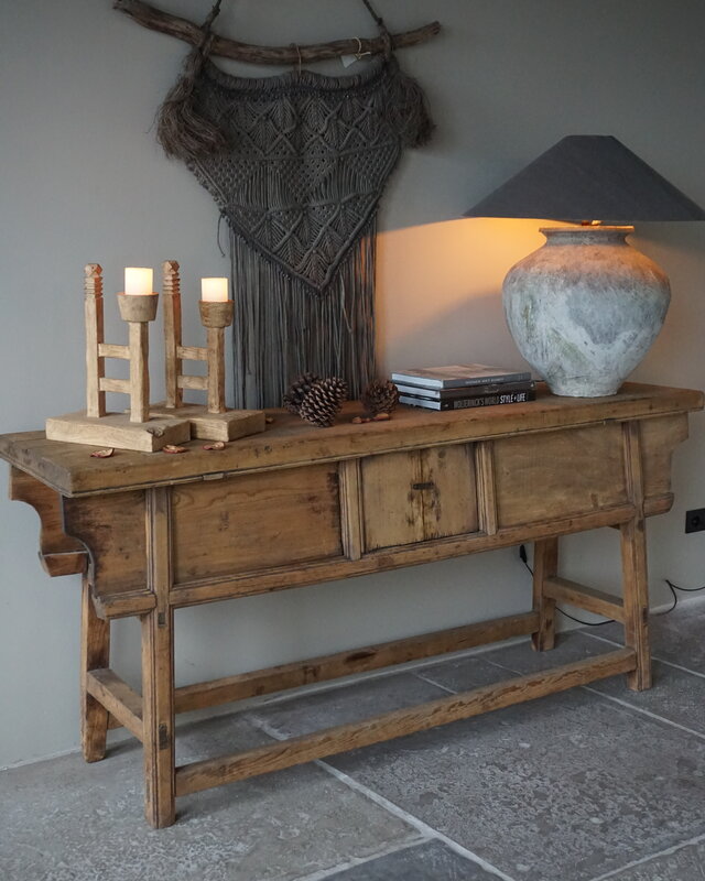 Rene Houtman Antieke Wandtafel India | H86 x B193 x D45 cm