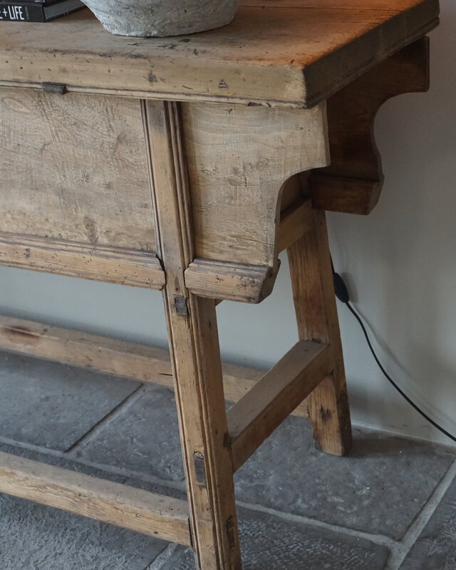 Rene Houtman Antieke Wandtafel India | H86 x B193 x D45 cm