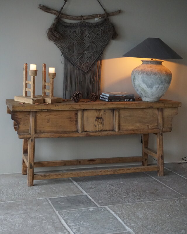 Rene Houtman Antieke Wandtafel India | H86 x B193 x D45 cm