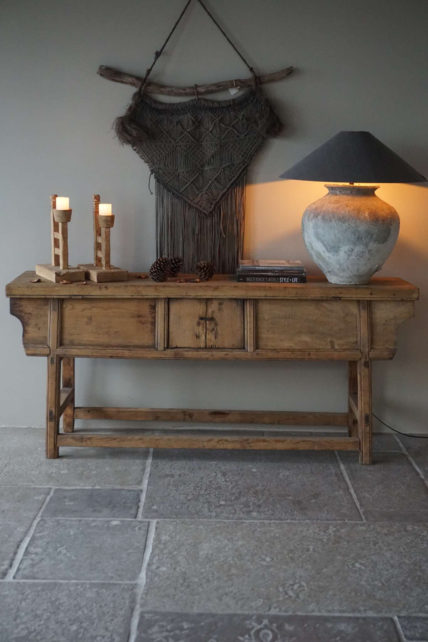 Rene Houtman Antieke Wandtafel India | H86 x B193 x D45 cm