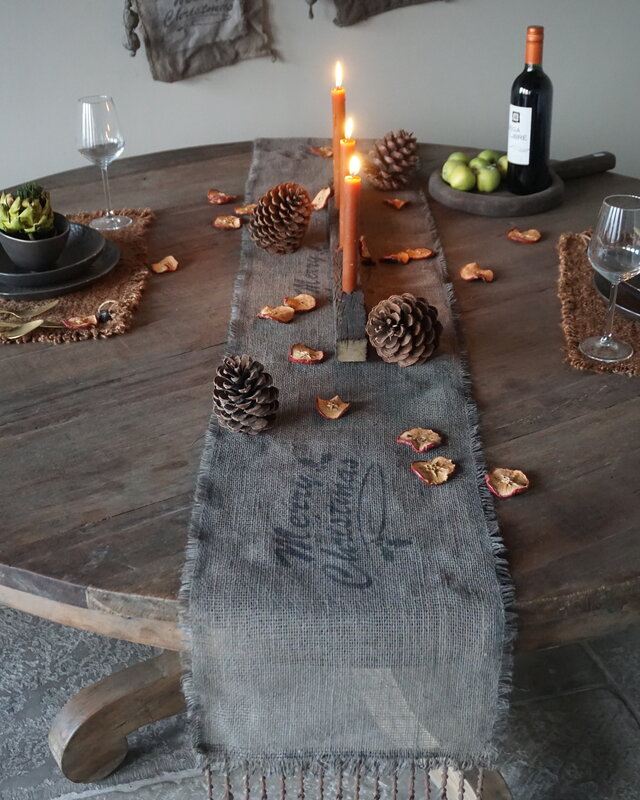 Rene Houtman Tafelloper | Merry Christmas | L200 x B33 cm