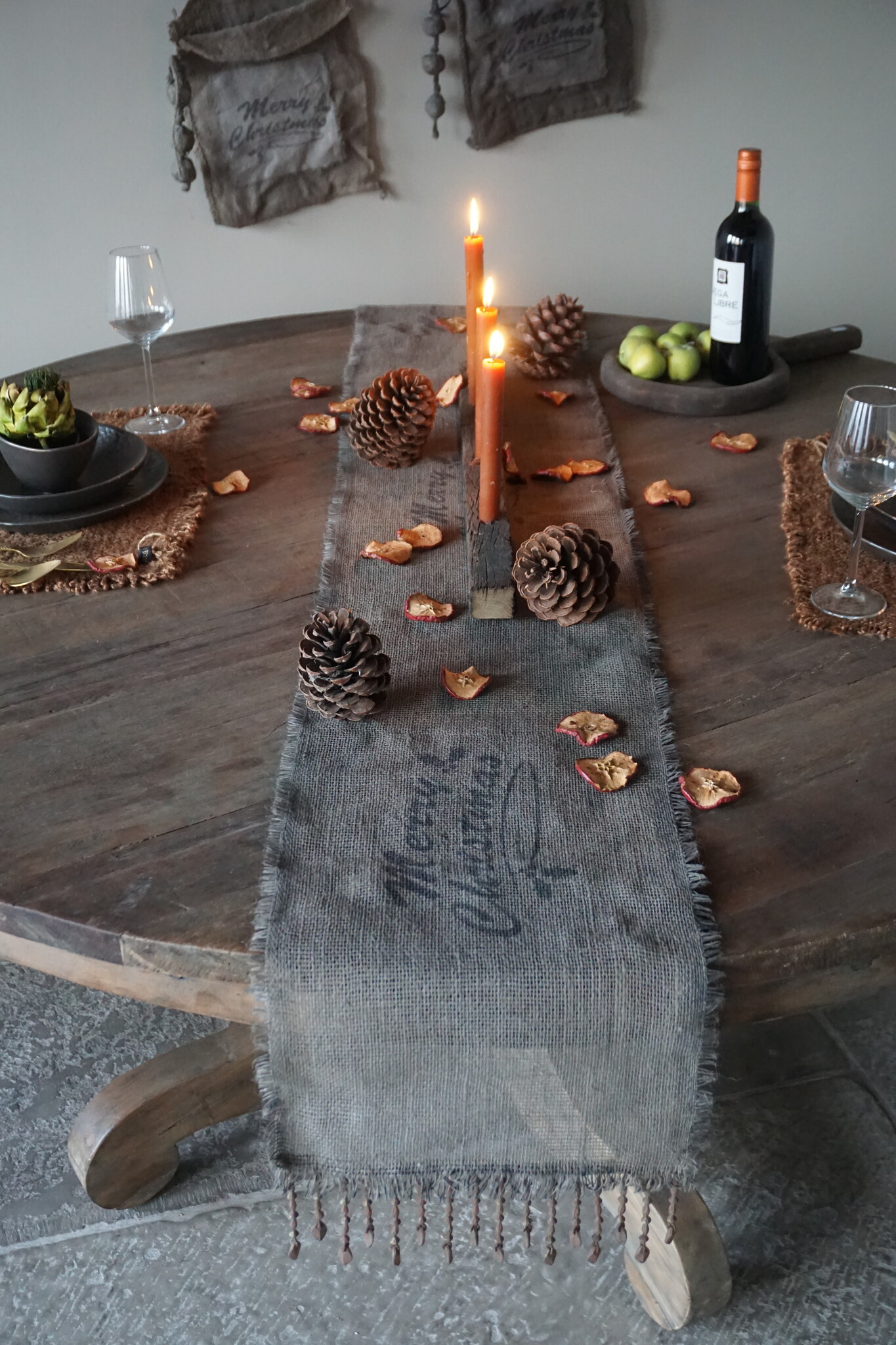 Rene Houtman Tafelloper | Merry Christmas | L200 x B33 cm