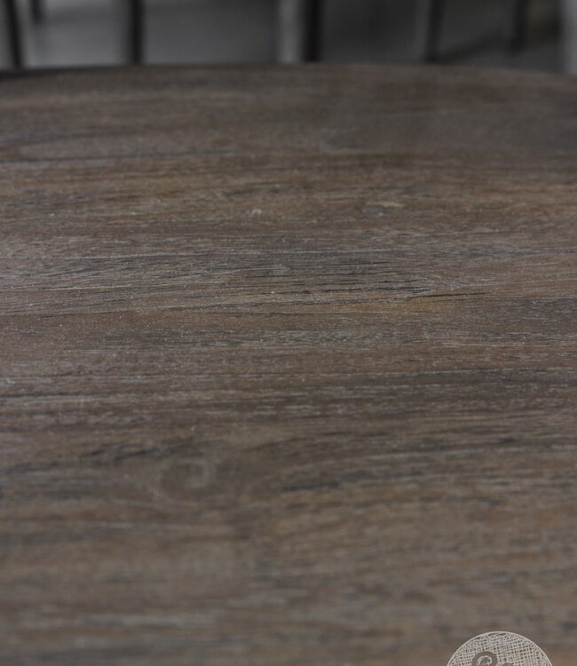 Be-Uniq Armstoel | Vergrijsd Teak | H81xB58xD50 Cm