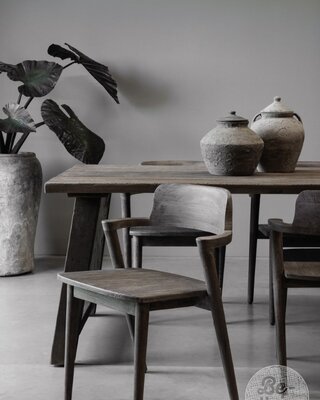 Be-Uniq Eetkamerstoel Rosa | Teak | H80xB60xD56 Cm