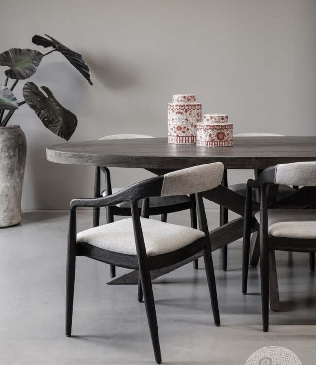 Be-Uniq Armstoel Sence | Black | H79xB55xD58 Cm