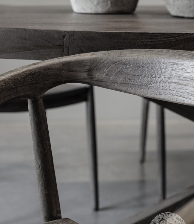 Be-Uniq Armstoel Zira | Vergrijsd Teak | H77xB54xD50 Cm