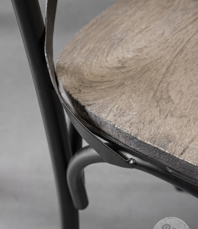 Be-Uniq Eetkamerstoel Cross | Black | H88xB50xD43 Cm