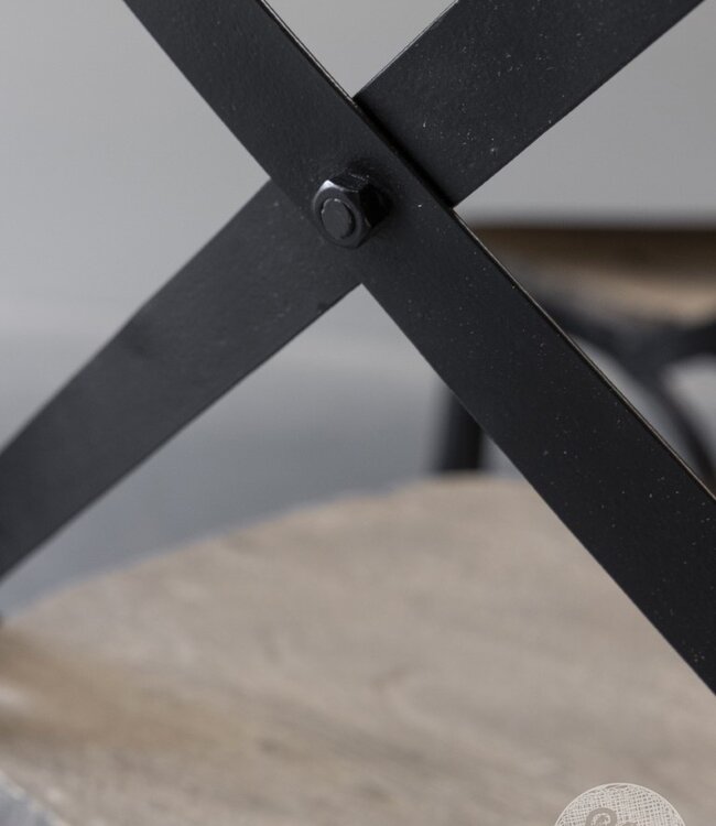 Be-Uniq Eetkamerstoel Cross | Black | H88xB50xD43 Cm