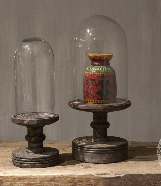 Be-Uniq Glazen Stolp | Vintage | H44xB17xD17 Cm