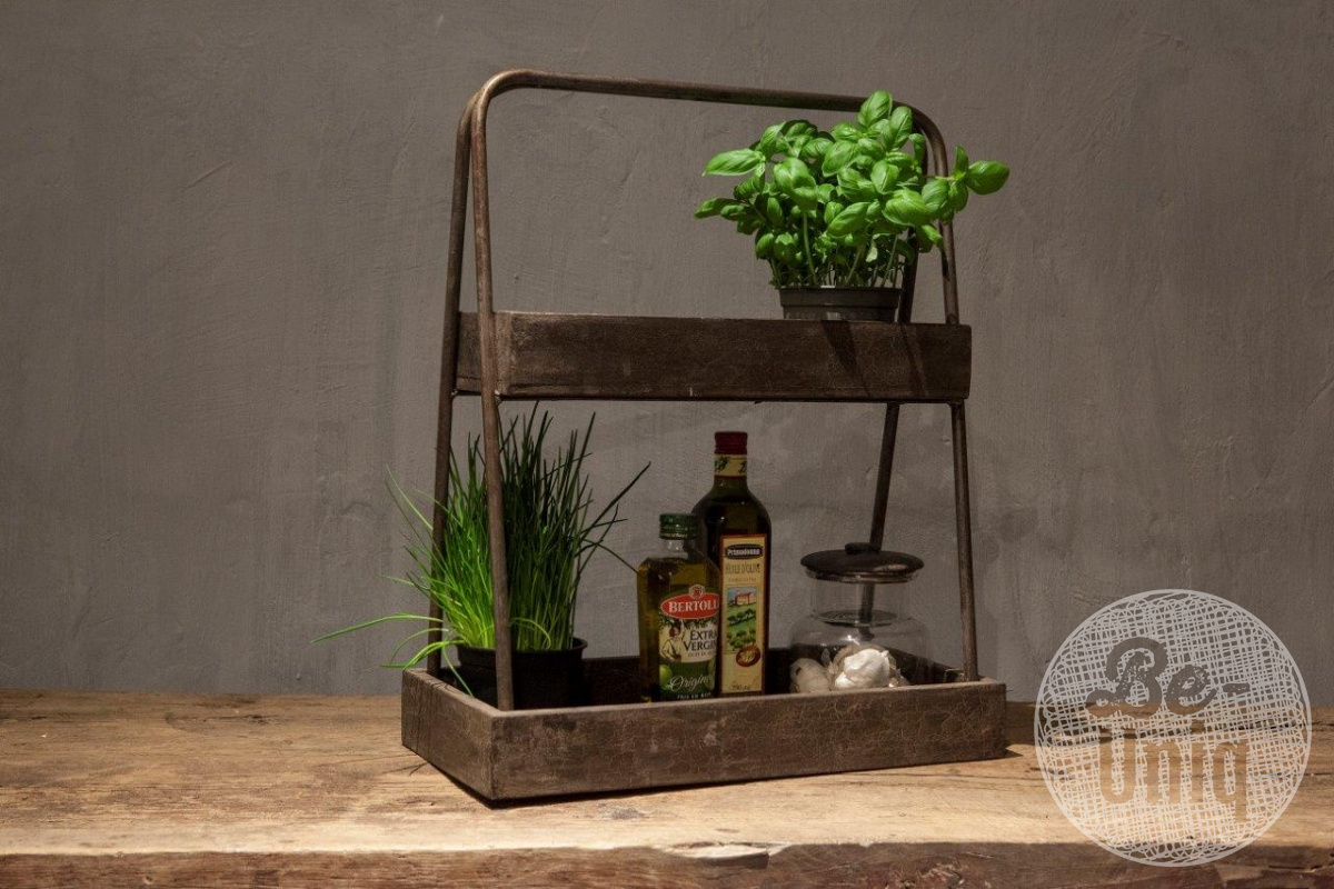 Be-Uniq Etagère | Grey | H60 x B50 x D25 Cm