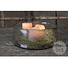 Schaal Cilinder | Organisch Glas | H12xB30xD30 Cm