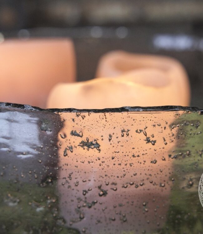 Be-Uniq Schaal Cilinder | Organisch Glas | H12xB30xD30 Cm