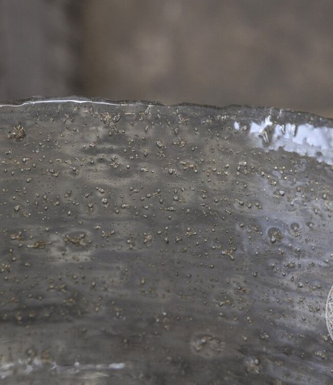 Be-Uniq Schaal Cilinder | Organisch Glas | H12xB30xD30 Cm