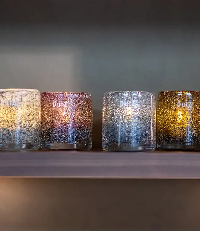 DutZ Cilinder | Bubbles | Amber | H10 x D9 cm