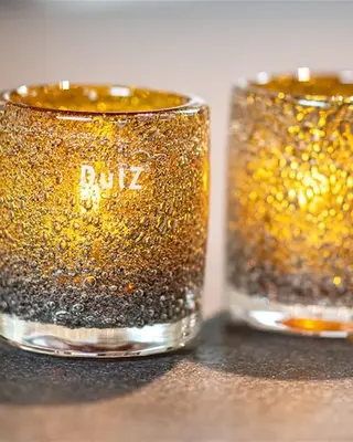 DutZ Cilinder | Bubbles | Amber | H10 x D9 cm