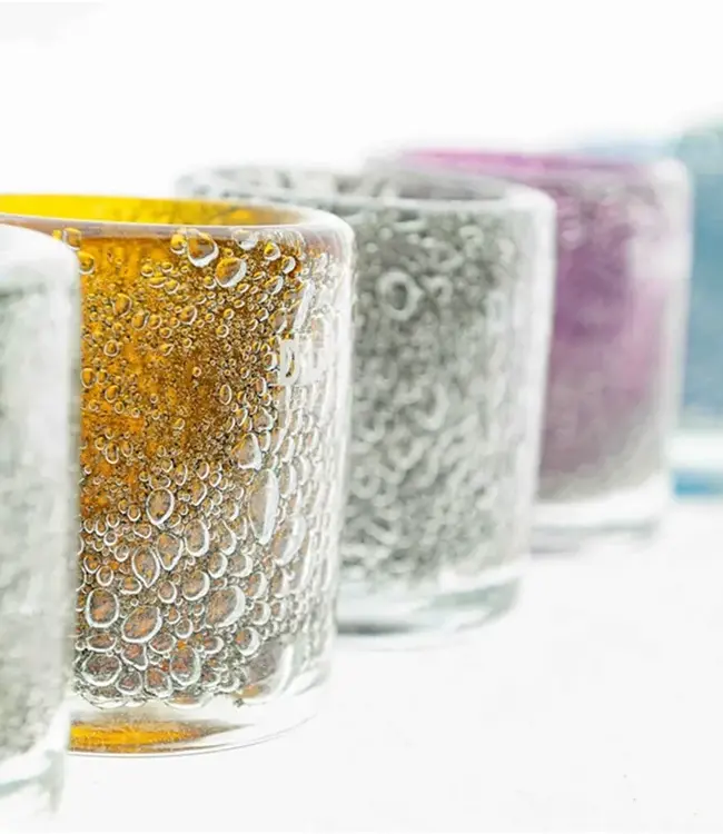 DutZ Cilinder | Bubbles | Amber | H10 x D9 cm