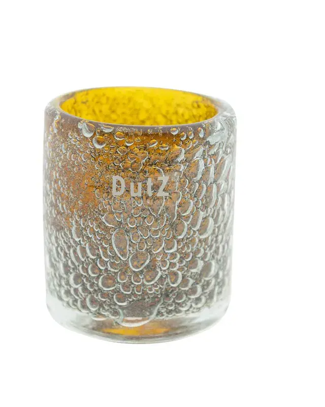 DutZ Cilinder | Bubbles | Amber | H10 x D9 cm