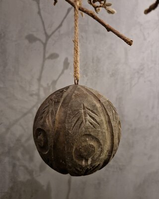Rene Houtman Decoratieve Houten Bal | Maat L