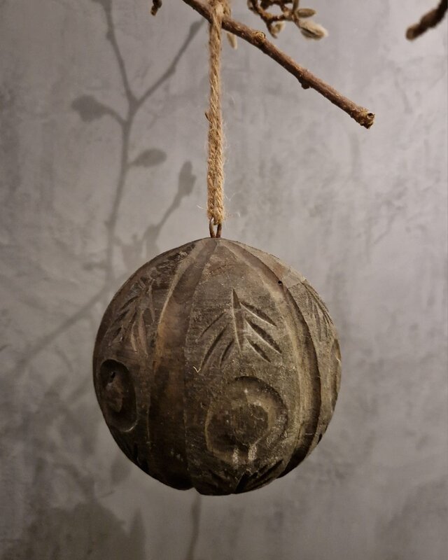 Rene Houtman Decoratieve Houten Bal | Maat L