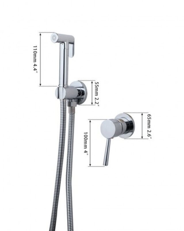 Rene Houtman Bidet Sproeier | Chroom | Warm & Koud
