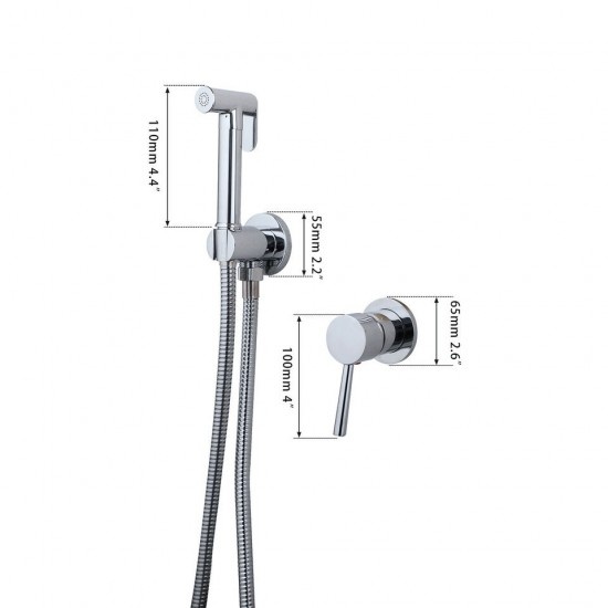 Rene Houtman Bidet Sproeier | Chroom | Warm & Koud