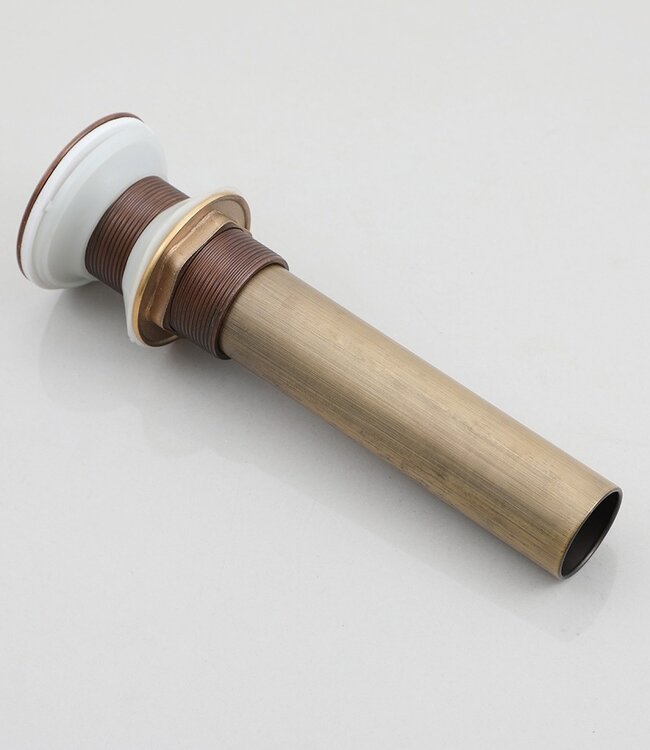 Rene Houtman Afvoerplug Open | Met Sifon | Brons