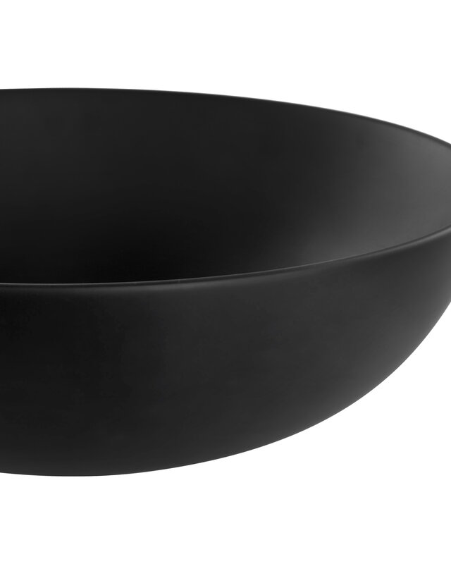Differnz Waskom Slim | Keramiek | Zwart | H13,5 x Ø39,5 cm