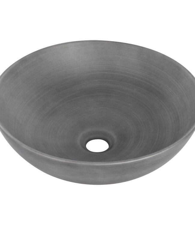 Differnz Waskom Slim | Keramiek | Betonlook | H13,5 x Ø39,5 cm