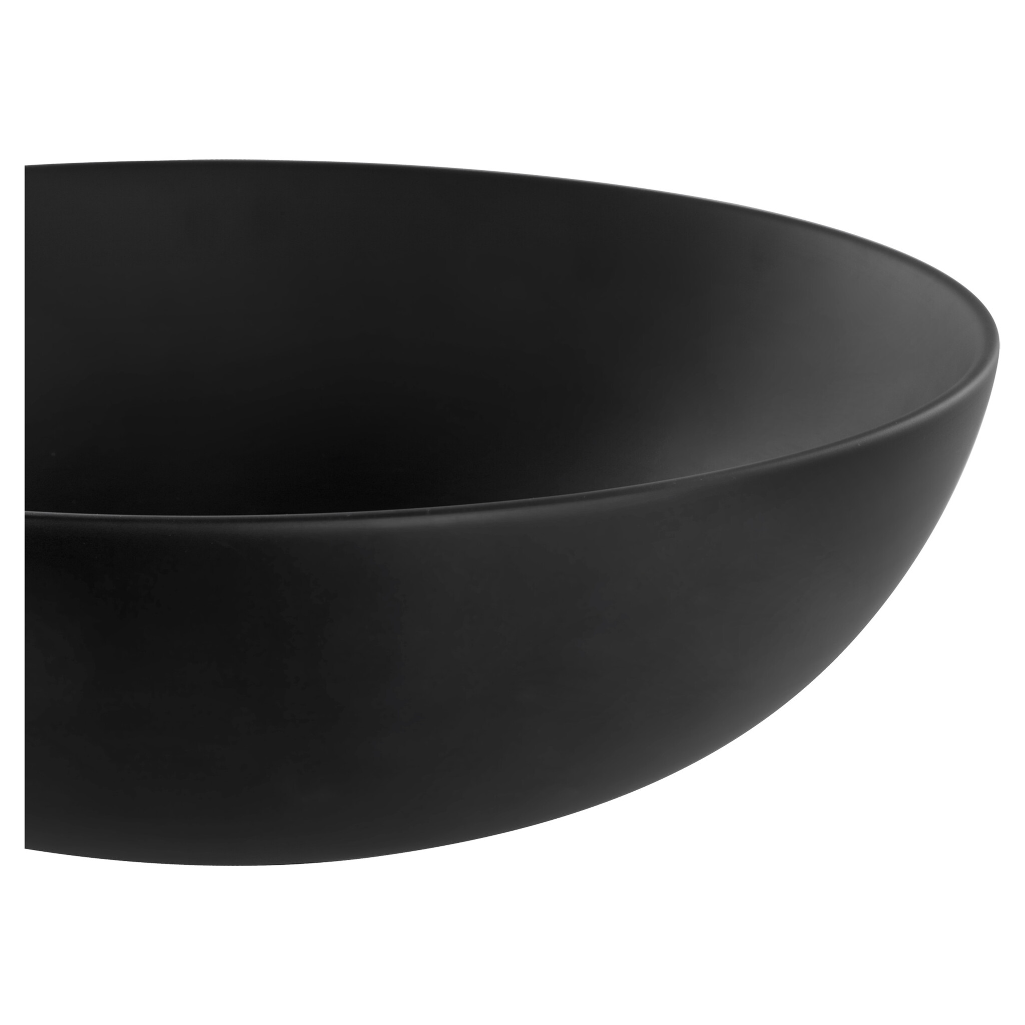 Differnz Waskom Slim | Keramiek | Zwart | H12,5 x Ø28,5 cm