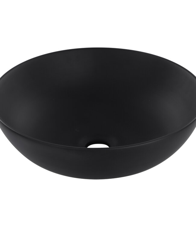 Differnz Waskom Slim | Keramiek | Zwart | H12,5 x Ø28,5 cm