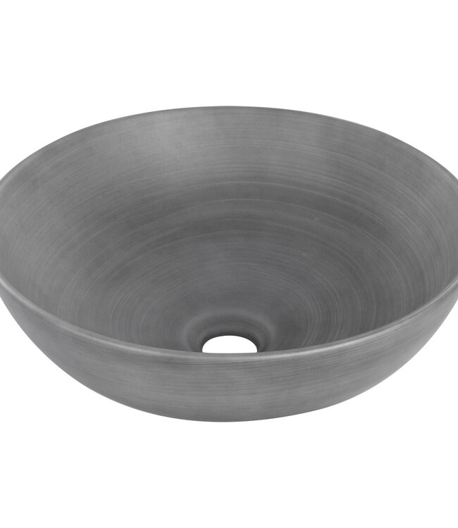 Differnz Waskom Slim | Keramiek | Betonlook | H12,5 x Ø28,5 cm