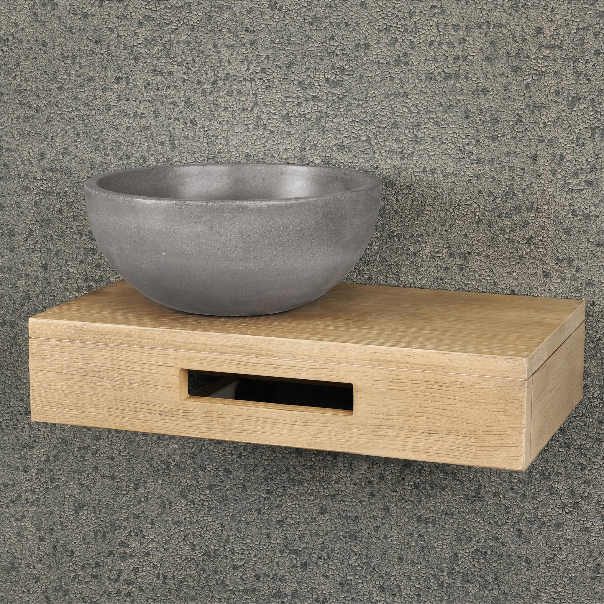 Differnz Waskom Hura L | Beton | H12 x Ø28 cm