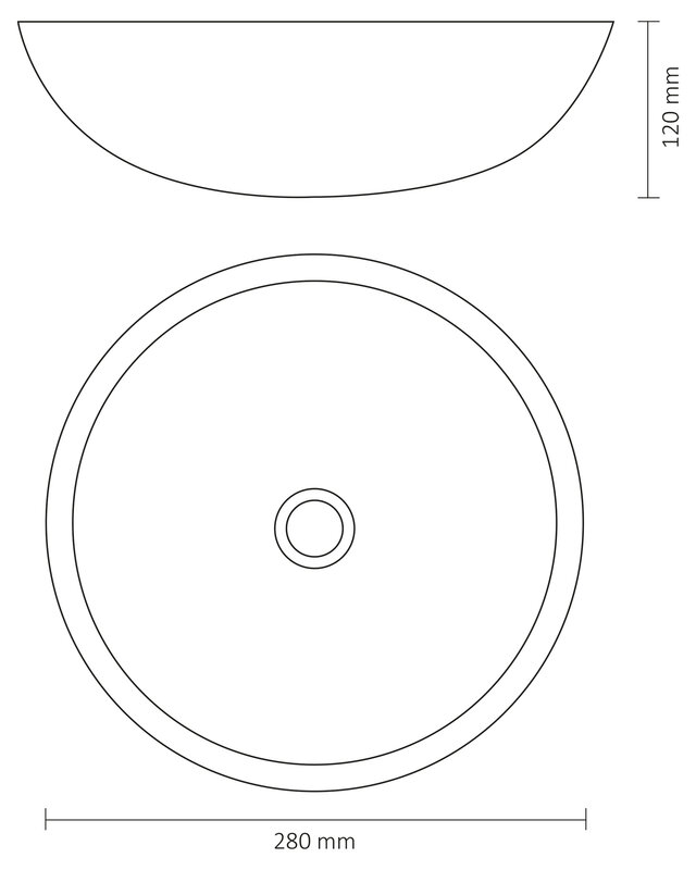 Differnz Waskom Hura L | Beton | H12 x Ø28 cm