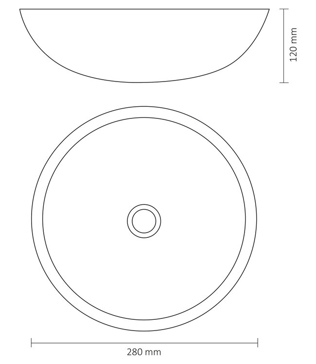 Differnz Waskom Hura L | Beton | H12 x Ø28 cm