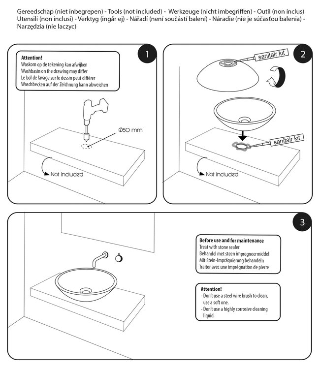 Differnz Waskom Hura L | Beton | H12 x Ø28 cm