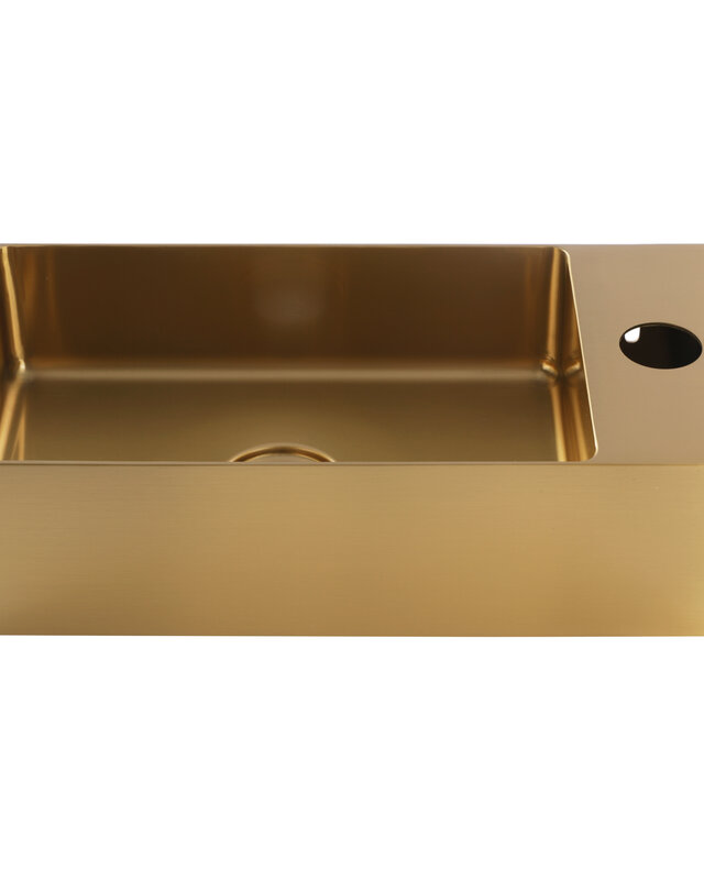 Differnz Fontein | RVS | Goud | H9 x B36,5 x D18 cm