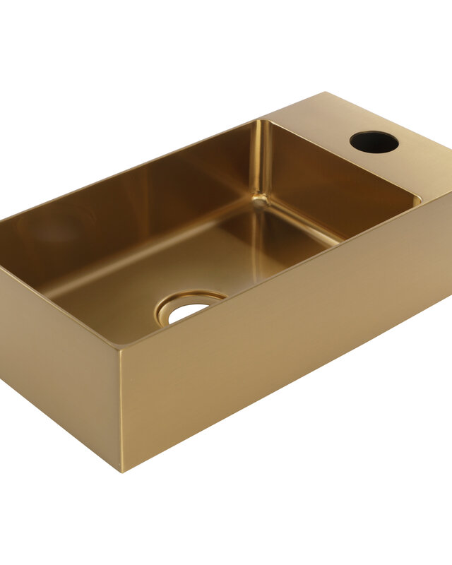 Differnz Fontein | RVS | Goud | H9 x B36,5 x D18 cm
