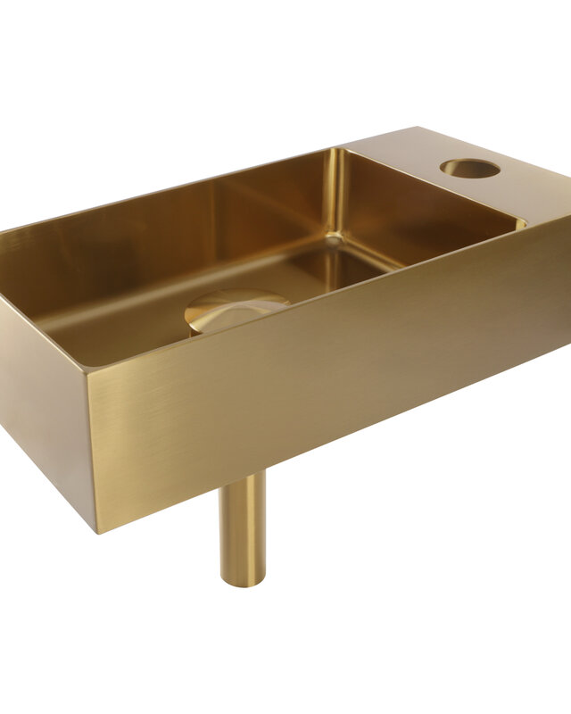 Differnz Fontein | RVS | Goud | H9 x B36,5 x D18 cm